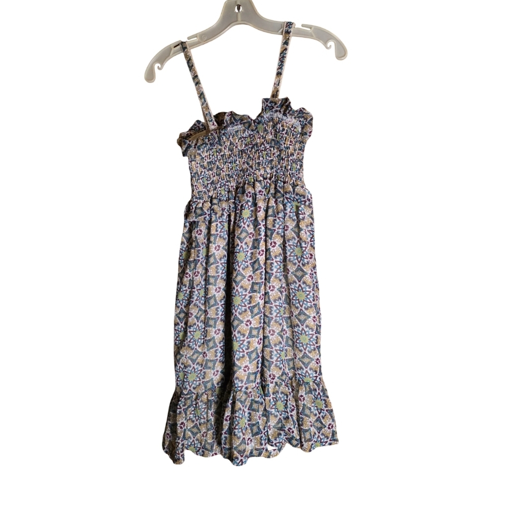Jovovich-Hawk for Target Girls L Boho Maxi Dress Smocked Bodice Lined
